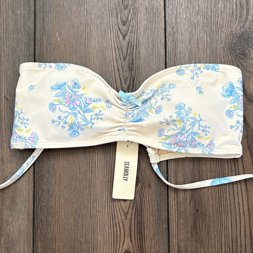 Seamolly Blue Floral Bikini Set - Picture 6 of 8